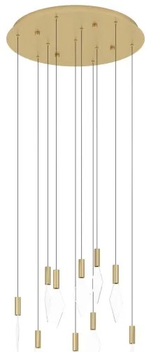 Eglo 390359-LED Dimmelhető csillár zsinóron MIRADOR 10xLED/3W/230V átm. 58cm arany