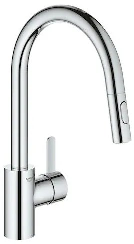 Grohe Eurosmart Cosmopolitan mosogató csaptelep kihúzható zuhannyal króm 31481001 G31481001