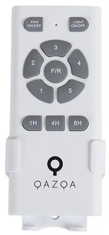 Mennyezeti ventilátor fehér 130 cm LED-del, fényerőszabályzóval és távirányítóval - Vifte