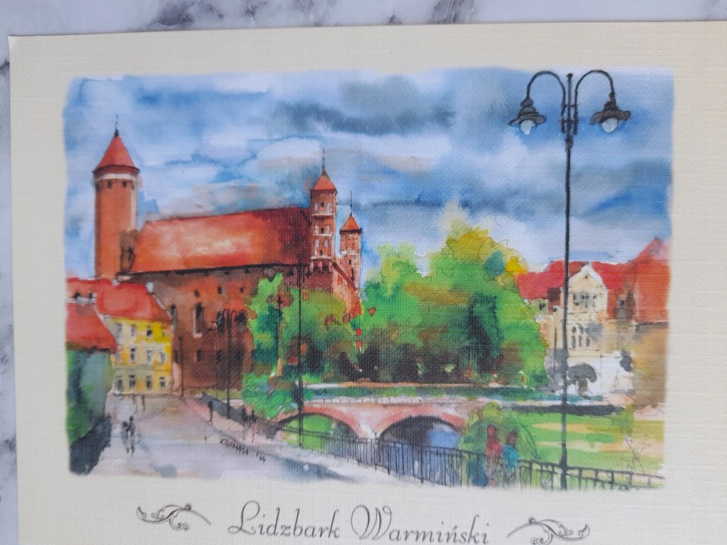 Grafika A Lidzbark Varmi Vár Keretéhez