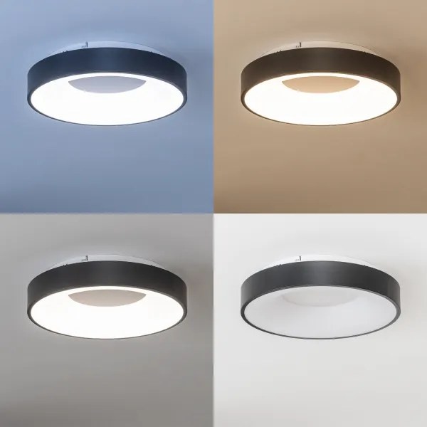 Brilagi - LED dimmelhető mennyezeti lámpa FALCON II LED/67W/230V átm. 40 cm fekete + távirányító