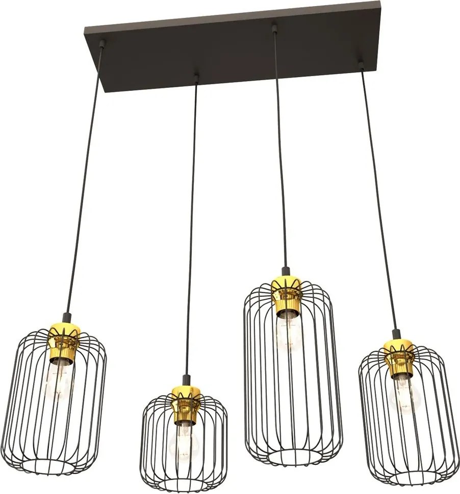 Emibig modern függeszték vander fekete arany emi1364/4