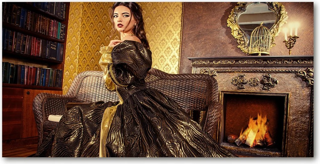 Fotó vászonkép edzett üveg Arisztokrata 140x70