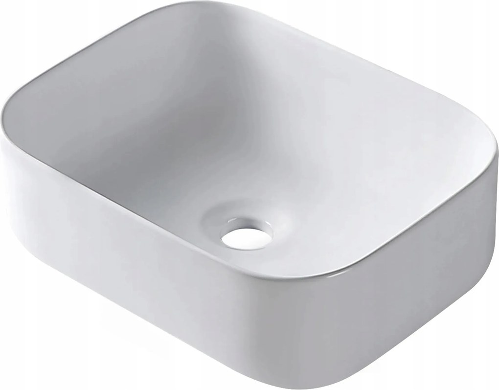 Balneo Mosdókagyló Kerámia Asztali Fehér 40,5x30 cm téglalap alakú Natra