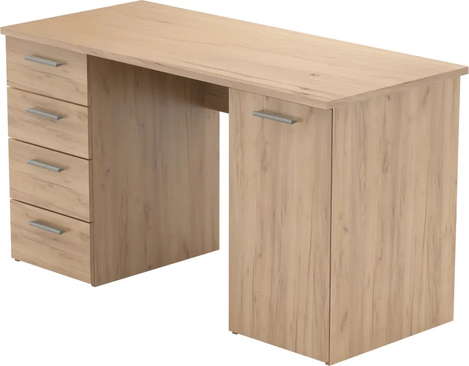 Íróasztal, artisan tölgy, EUSTACH