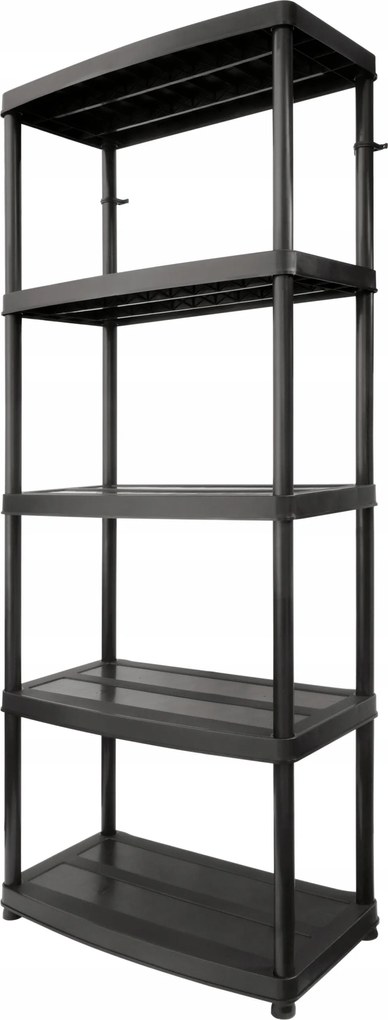 Tárolószekrény műanyag 5 polcos pincegarázshoz Erősített 250 kg