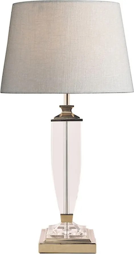 LAURA ASHLEY 3582661-Q CARSON Kristály Asztali lámpa Fehér, Polírozott nikkel B22 IP20