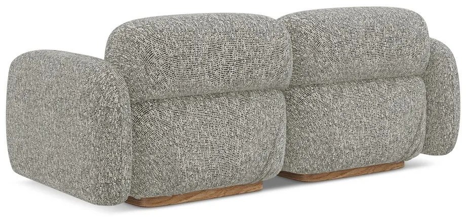 Szürke moduláris kanapé 190 cm Ailani – Makamii