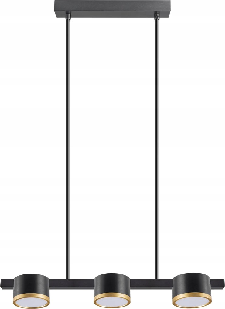 Mennyezeti Lámpa Függő Túlnyúlás 3x GX53 Fekete Mirella Sanico Goldlux