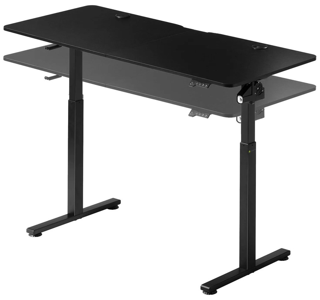 Juskys Irodai asztal 140x60 cm - fekete