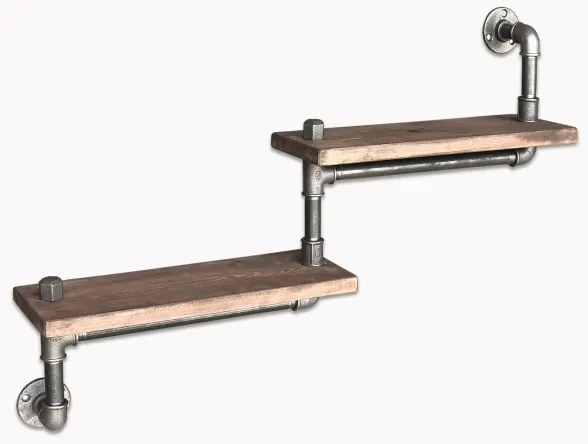 Fali polc BORURAF 35x75 cm fenyő