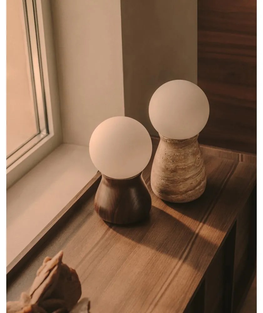 Bézs asztali lámpa (magasság 31,5 cm) Okeni – Kave Home