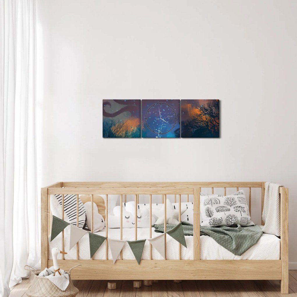 Kép - mágikus varázsló (órával) (90x30 cm)
