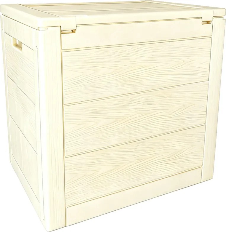 Kerti tároló box 56x43x53 cm, műanyag, bézs, AZB-G2035 CRM