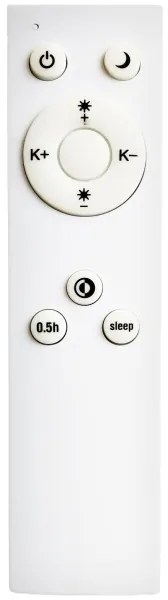 Top Light-LED Fürdőszobai mennyezeti lámpa PETAL LED/48W/230V IP44 átm. 48 cm fekete + távirányító