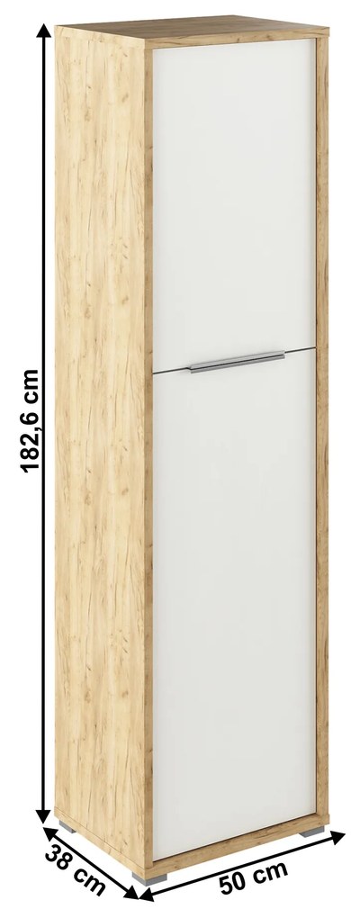 Polcos szekrény Rumia 08 (artisan tölgy + fehér). 1064677