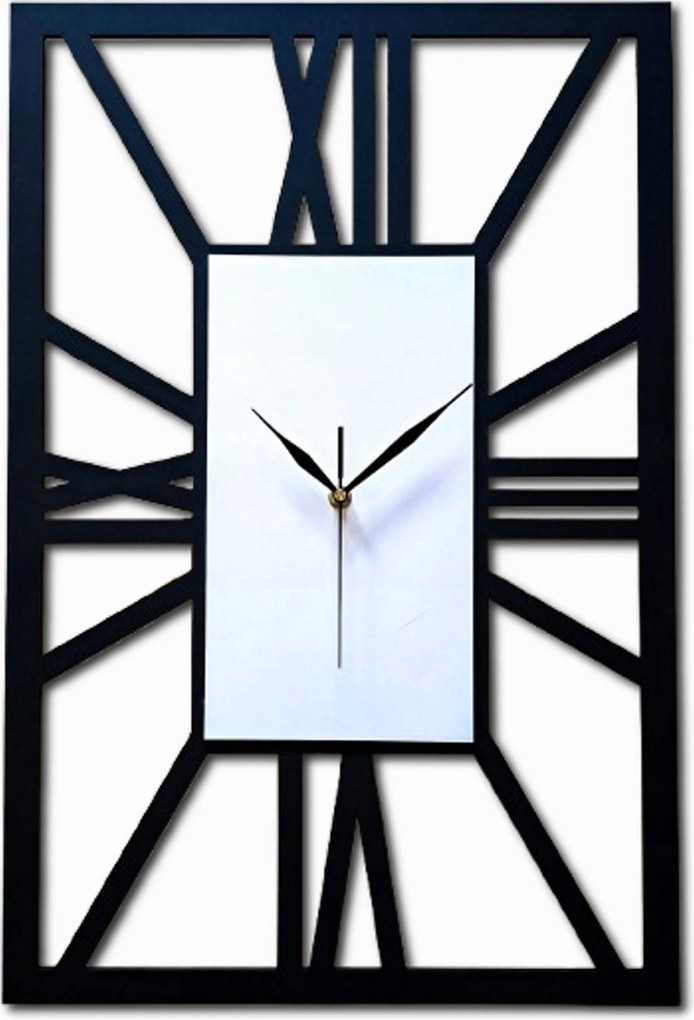 Nagy Falióra Nappaliba, Konyhába, Klasszikus, Római, Fehér, Csendes