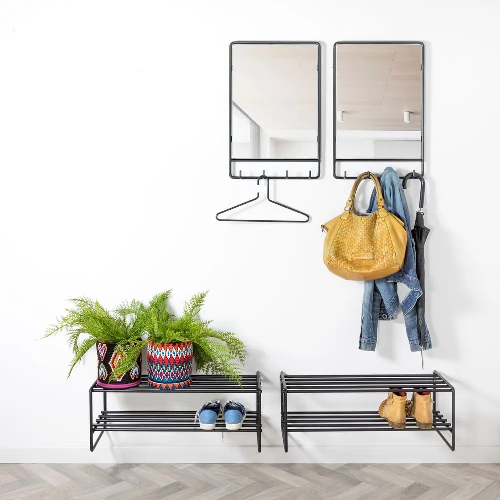 Fali tükör fogassal 40x60 cm Clint – Spinder Design