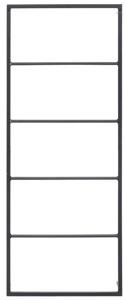 fekete acél törölközőtartó 45 x 10 x 115 cm