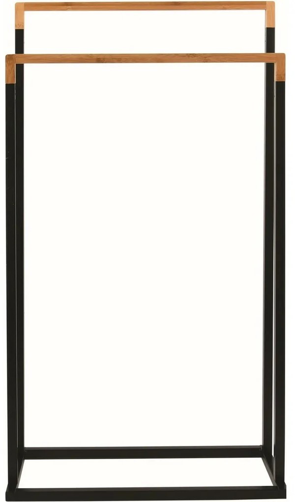 Spirella Törülközőtartó 2 törülközőhöz Chic 45 x 22 x 85 cm, fekete