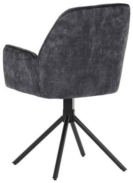 Fekete Bársony Étkezőszék. HC-511 BK4