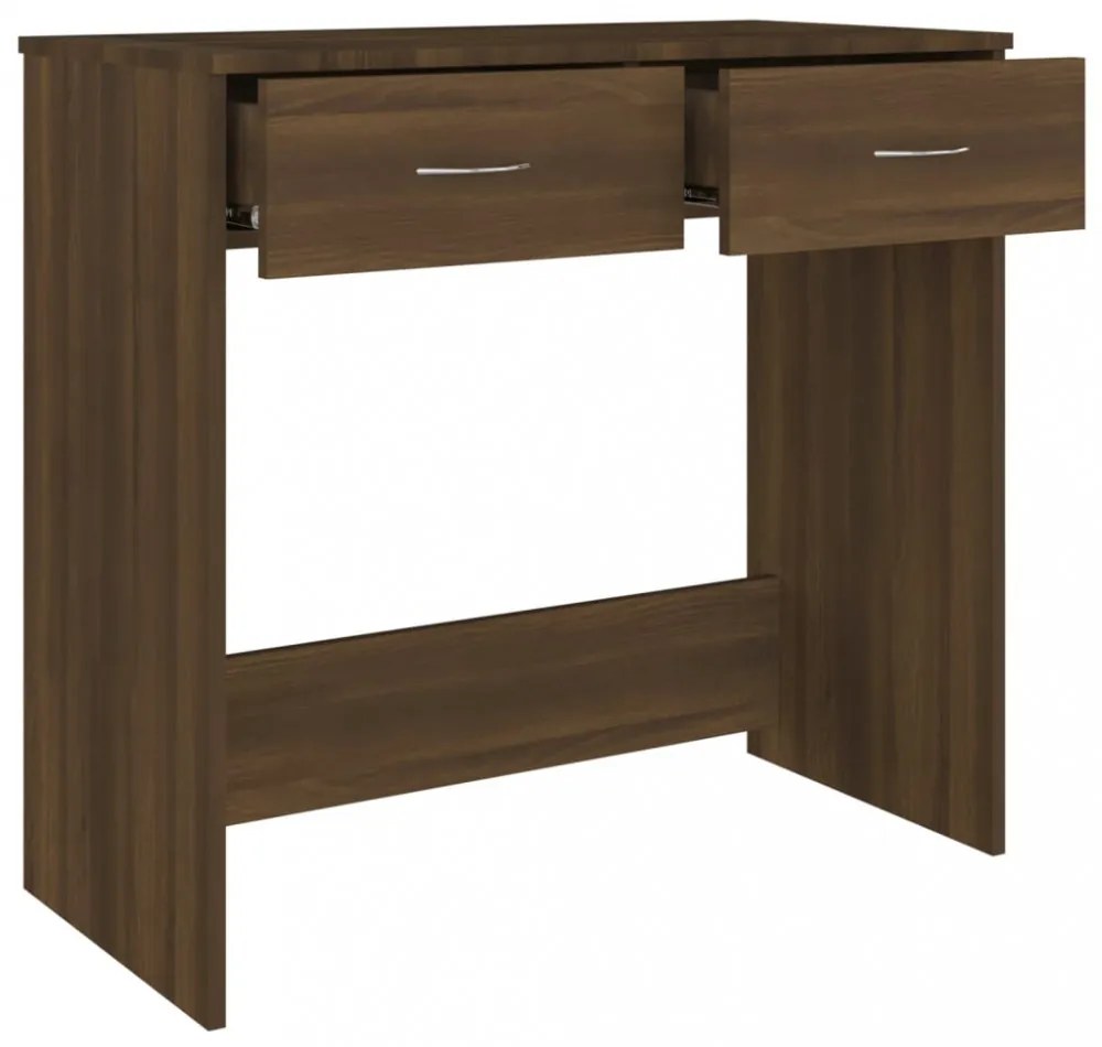 vidaXL barna tölgy színű szerelt fa íróasztal 80 x 40 x 75 cm