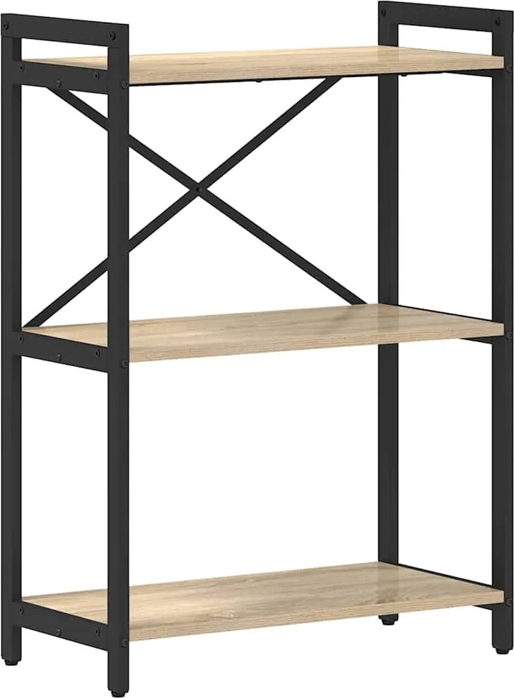 vidaXL Könyvespolc Sonoma tölgy 60 x 30 x 85 cm Faanyag
