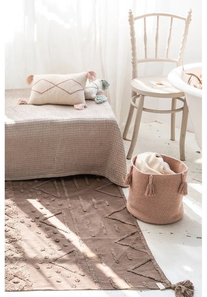 Textil tárolókosár ø 30x30 cm Woody – Lorena Canals