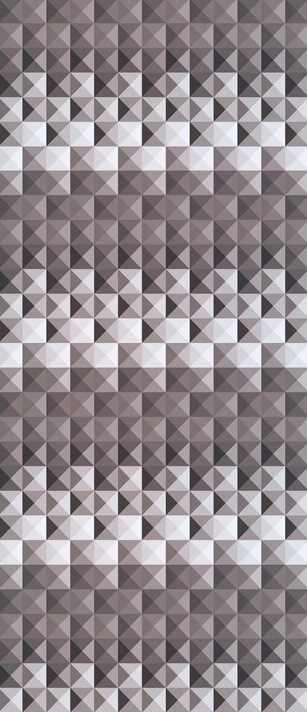 Fotótapéta Szürke háromszögek geometrikus minta absztrakt 91x211 +ragasztó