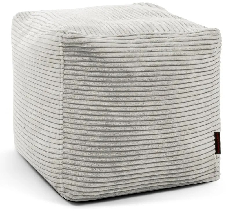 Krémszínű kordbársony babzsákfotel Up! MooG – SLOWDOWN