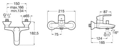Roca A5A0298C00 - MONODIN kádcsaptelep fényes króm