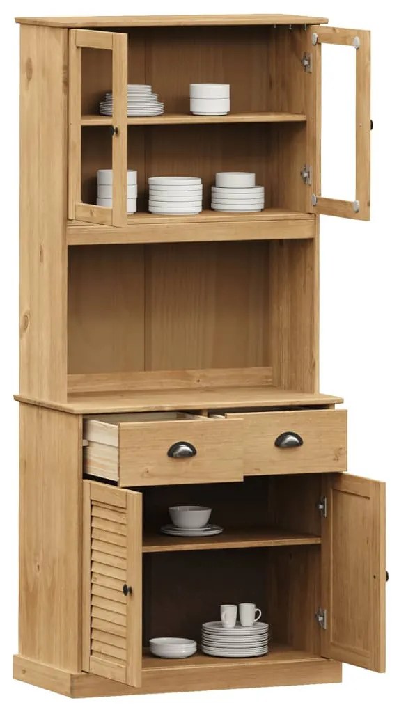 VIGO tömör fenyőfa magasszekrény 78x40x175 cm