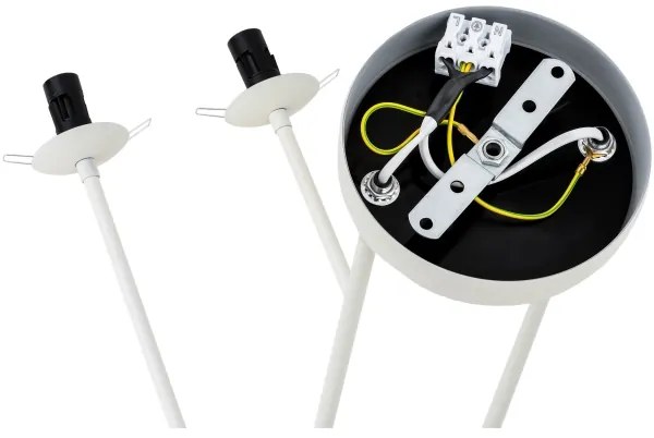 Argon 1841 - Csillár rúdon ABSOS 4xE14/7W/230V alabástrom fehér