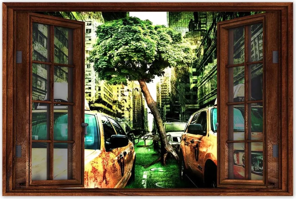 Poszterek 90x60 Zöld New York