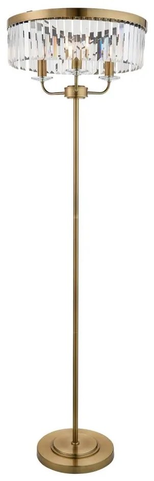 Endon 110644 - Állólámpa CHESTERFIELD 3xE14/6W/230V réz