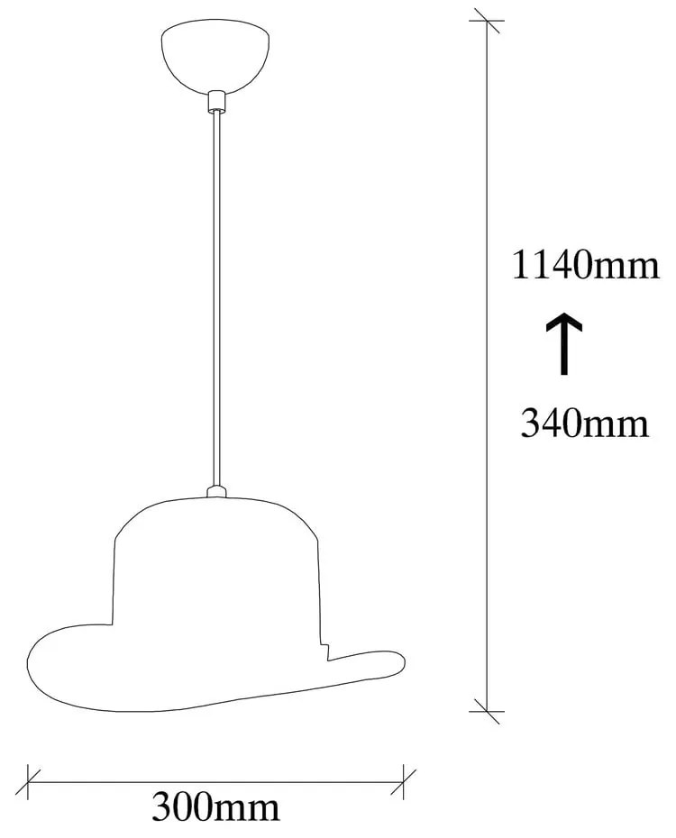 Fekete függőlámpa fém búrával ø 30 cm Sivani – Opviq lights