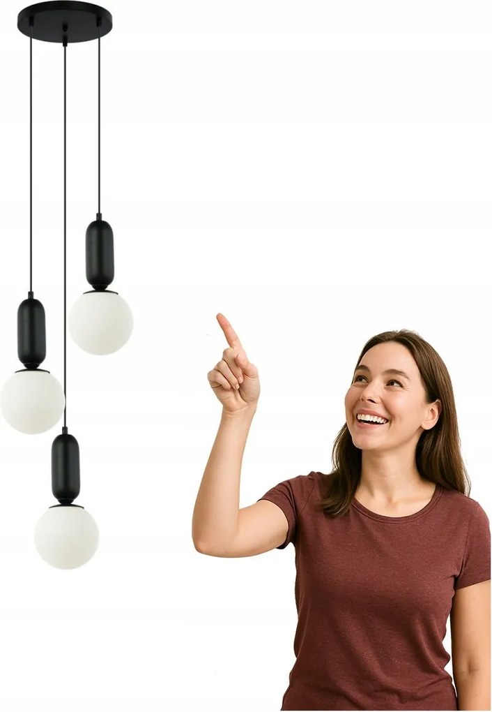 Aldeva függőlámpa PND-02340-3S-BK Italux