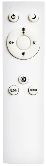 Top Light - LED Dimmelhető mennyezeti lámpa LED/51W/230V szögletes fekete + távirányító