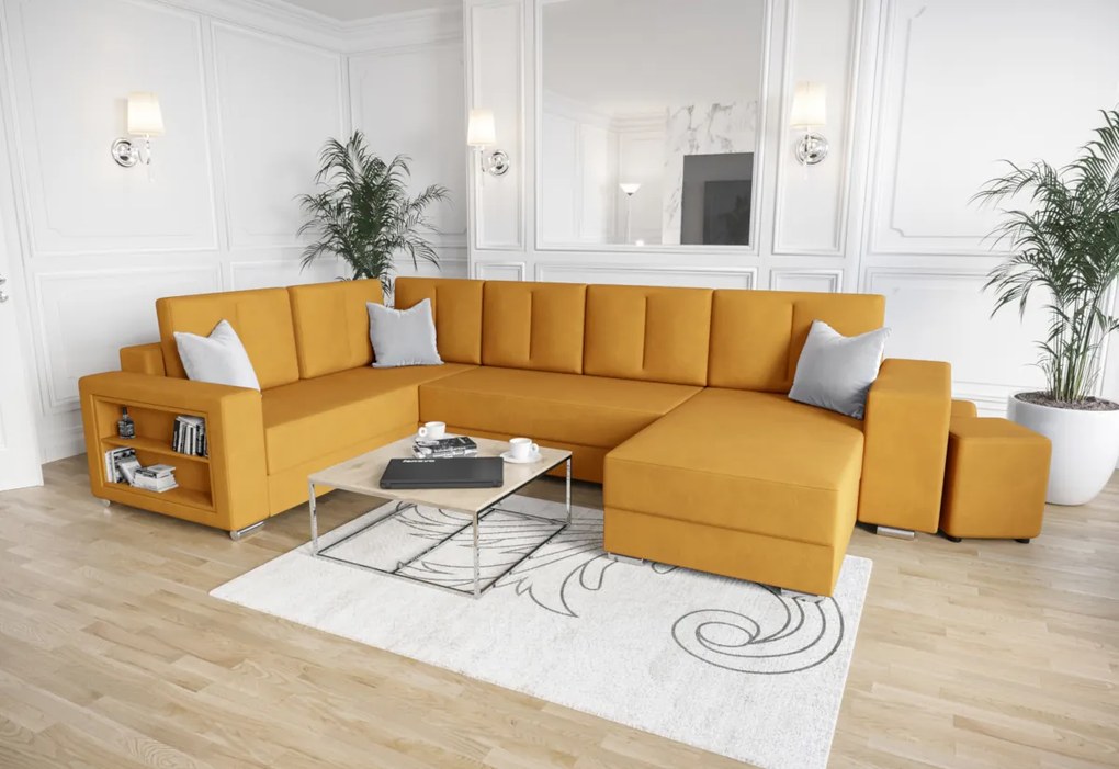 JENER U ágyazható sarok ülőgarnitúra, 326x90x180, itaka 33, jobb