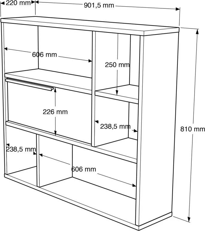 Fali polc, 90,1 cm – On5-W