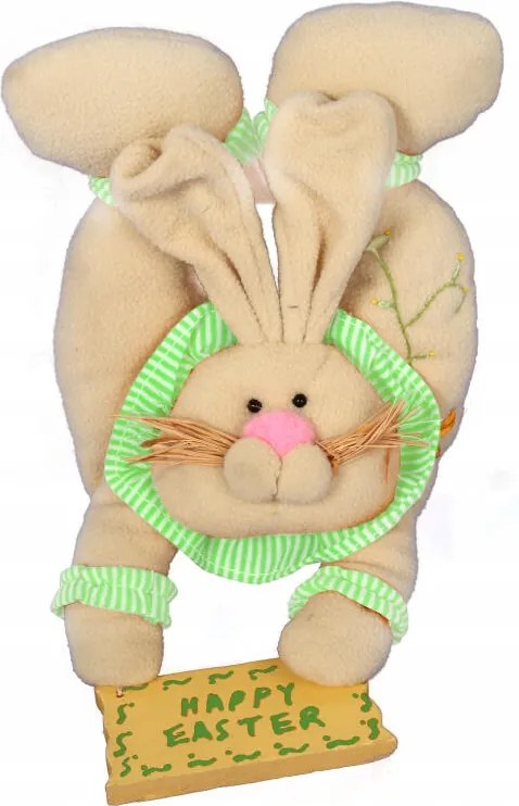Zöld plüss húsvéti nyuszi felakasztható Húsvét