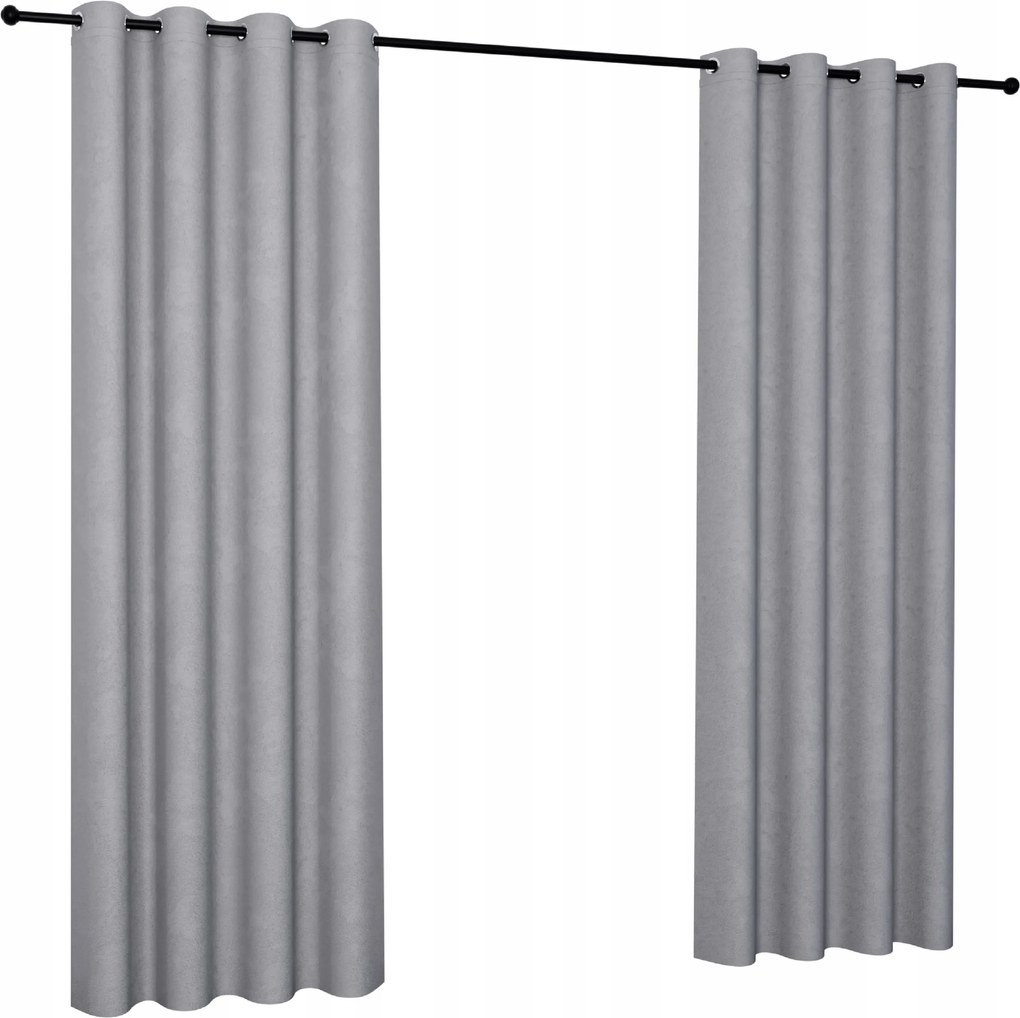 Sima velúr függöny 140x250 karikákkal, velúr függöny velvet körökkel