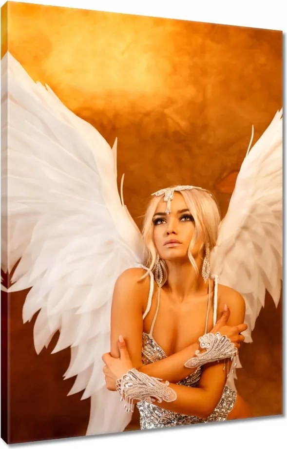 Vászonkép 80x120 Angyal szőke haj