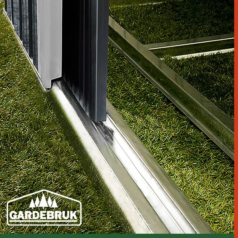 Kerti szerszámtároló ház XL, 196x132x188cm, antracit Gardebruk