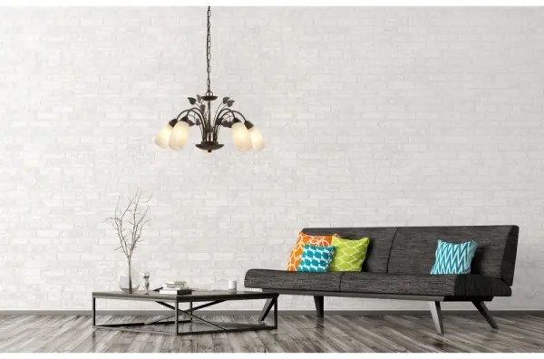 Globo 30800523X - Csillár láncon VENEZIA 5xE14/40W/230V