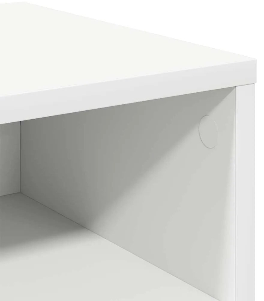 2 db fehér szerelt fa éjjeliszekrény 40 x 30 x 30 cm