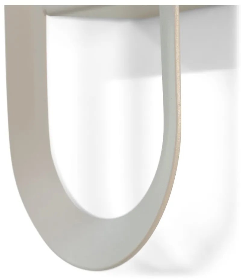 Szürkésbarna fali acél akasztó Coucou – Spinder Design