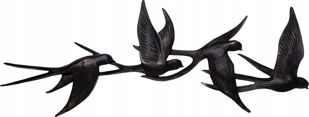 Fali dekoráció látványos fekete madarak fali dekoráció