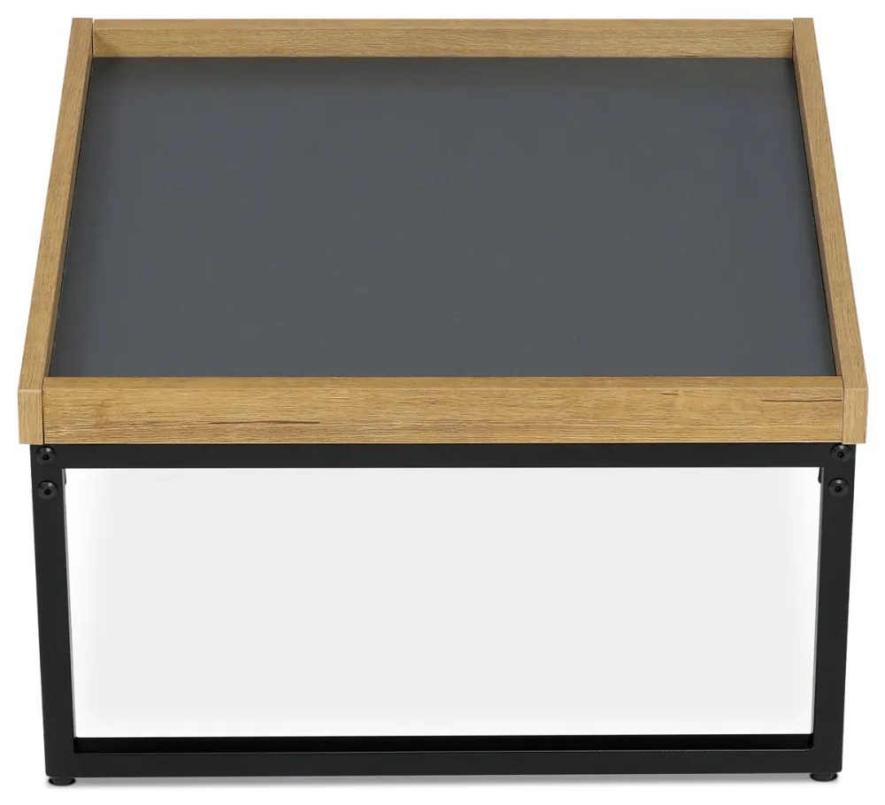 Măsuță De Cafea Gri Cu Decor Din Stejar CT-612