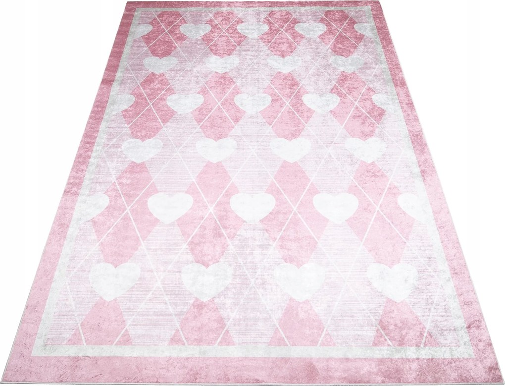 Gyerek Szőnyeg Színes 160x230 Szívecskék